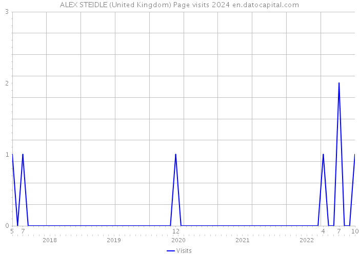 ALEX STEIDLE (United Kingdom) Page visits 2024 