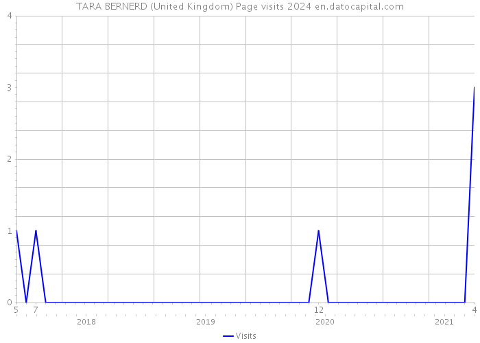 TARA BERNERD (United Kingdom) Page visits 2024 
