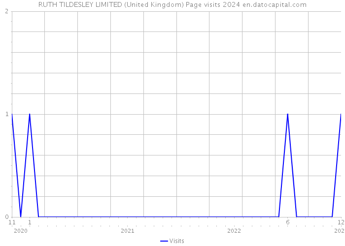 RUTH TILDESLEY LIMITED (United Kingdom) Page visits 2024 