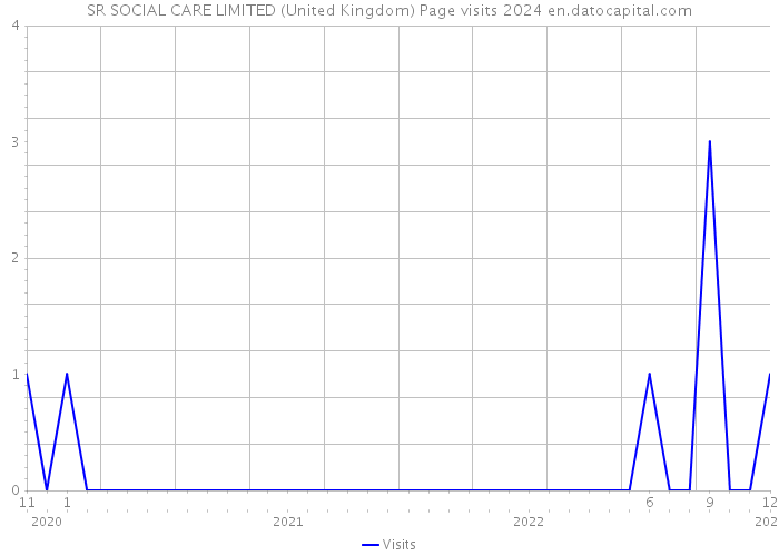 SR SOCIAL CARE LIMITED (United Kingdom) Page visits 2024 