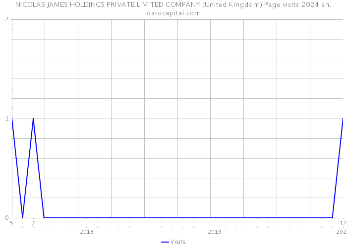 NICOLAS JAMES HOLDINGS PRIVATE LIMITED COMPANY (United Kingdom) Page visits 2024 