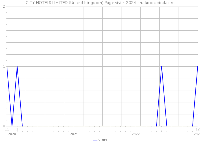 CITY HOTELS LIMITED (United Kingdom) Page visits 2024 