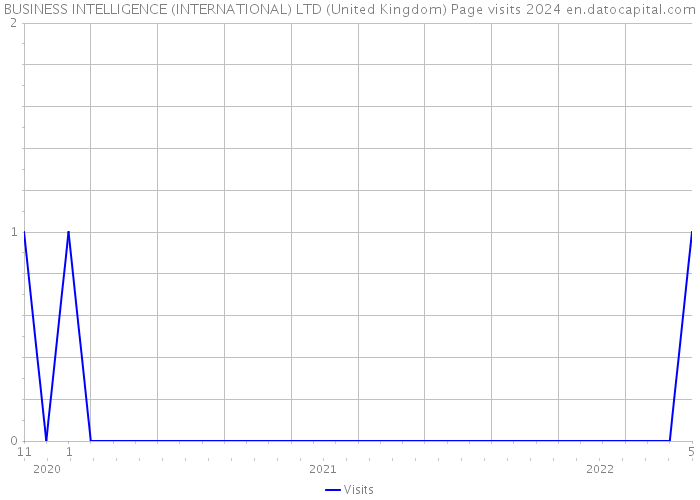BUSINESS INTELLIGENCE (INTERNATIONAL) LTD (United Kingdom) Page visits 2024 