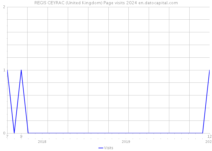 REGIS CEYRAC (United Kingdom) Page visits 2024 