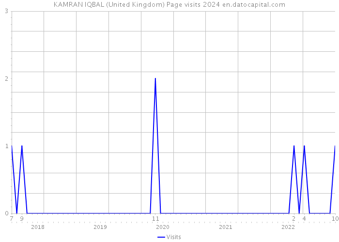 KAMRAN IQBAL (United Kingdom) Page visits 2024 