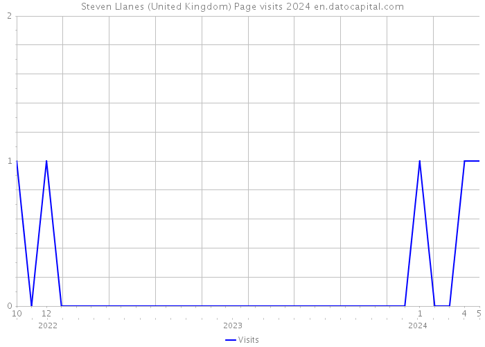 Steven Llanes (United Kingdom) Page visits 2024 