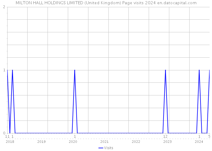 MILTON HALL HOLDINGS LIMITED (United Kingdom) Page visits 2024 