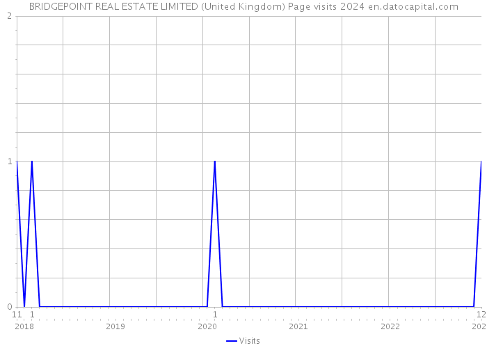 BRIDGEPOINT REAL ESTATE LIMITED (United Kingdom) Page visits 2024 