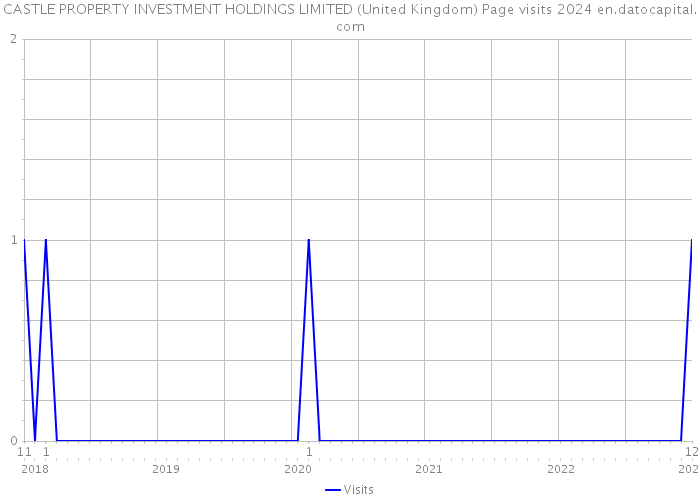 CASTLE PROPERTY INVESTMENT HOLDINGS LIMITED (United Kingdom) Page visits 2024 