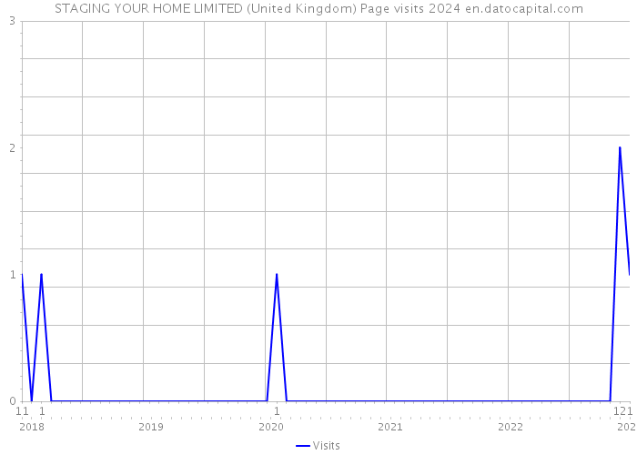 STAGING YOUR HOME LIMITED (United Kingdom) Page visits 2024 