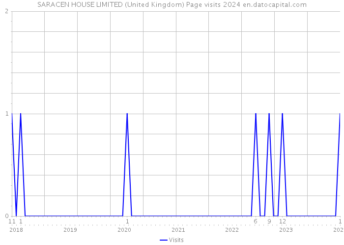 SARACEN HOUSE LIMITED (United Kingdom) Page visits 2024 