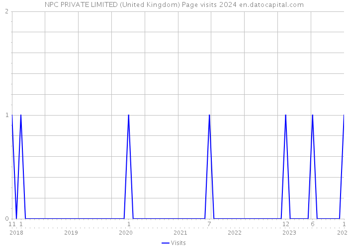 NPC PRIVATE LIMITED (United Kingdom) Page visits 2024 