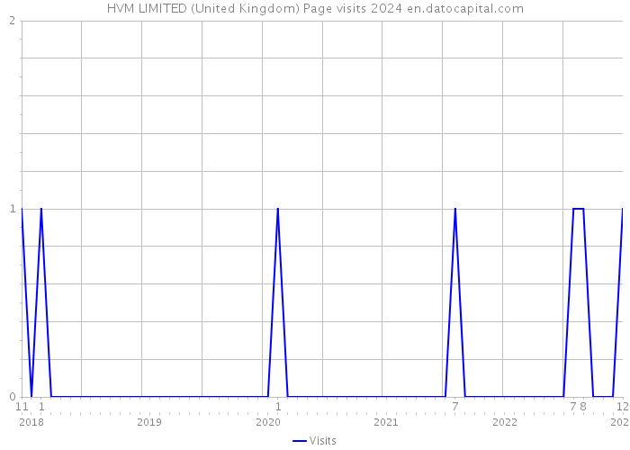 HVM LIMITED (United Kingdom) Page visits 2024 