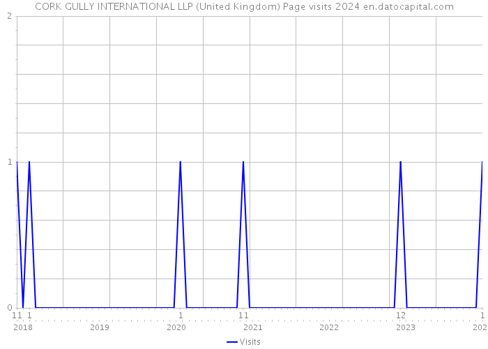 CORK GULLY INTERNATIONAL LLP (United Kingdom) Page visits 2024 