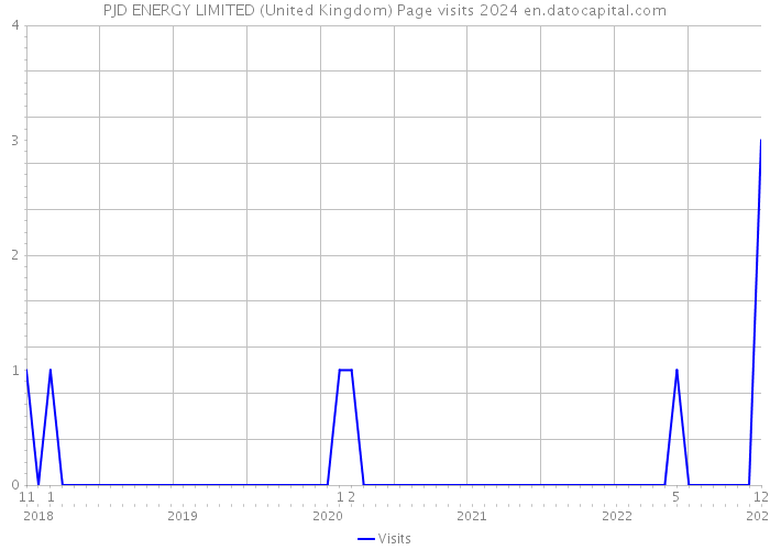 PJD ENERGY LIMITED (United Kingdom) Page visits 2024 