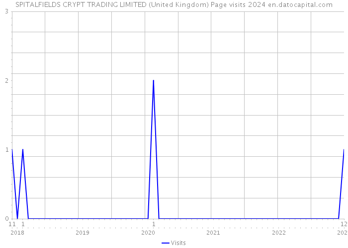 SPITALFIELDS CRYPT TRADING LIMITED (United Kingdom) Page visits 2024 