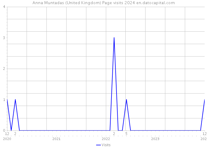Anna Muntadas (United Kingdom) Page visits 2024 