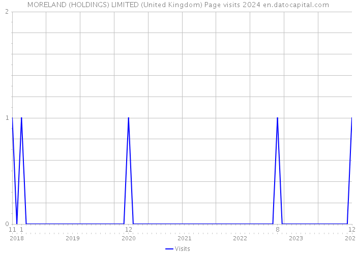 MORELAND (HOLDINGS) LIMITED (United Kingdom) Page visits 2024 