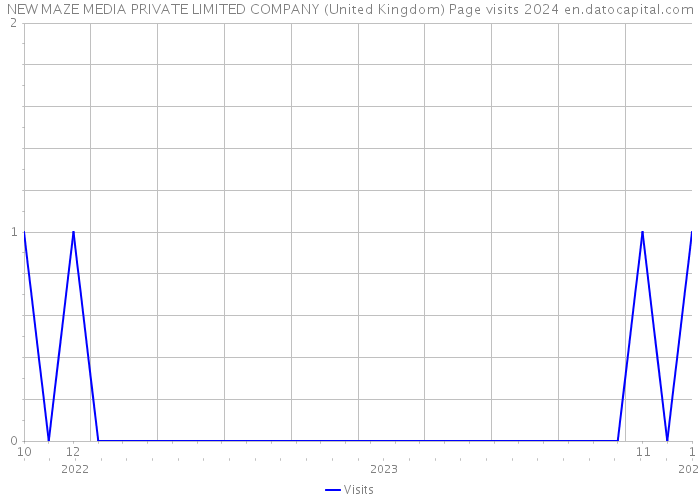 NEW MAZE MEDIA PRIVATE LIMITED COMPANY (United Kingdom) Page visits 2024 