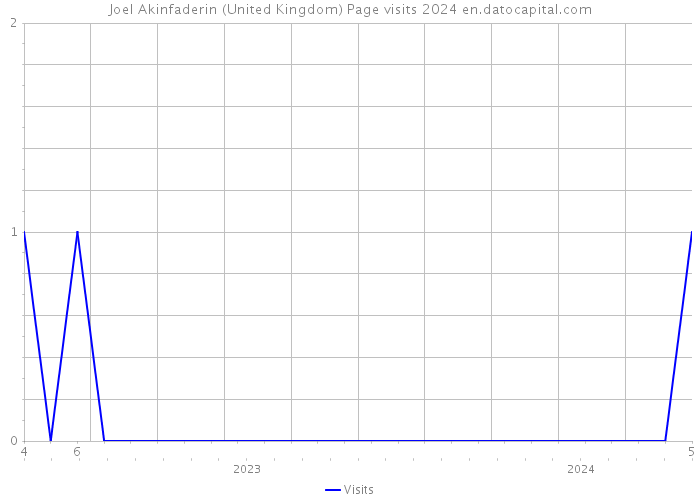 Joel Akinfaderin (United Kingdom) Page visits 2024 