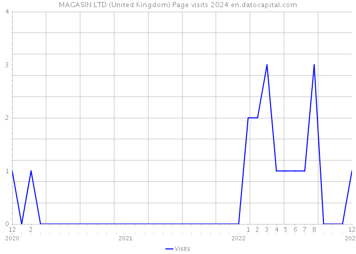 MAGASIN LTD (United Kingdom) Page visits 2024 