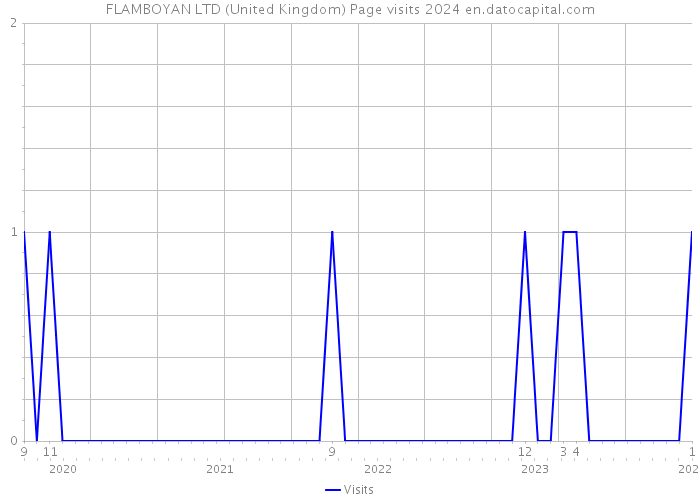 FLAMBOYAN LTD (United Kingdom) Page visits 2024 