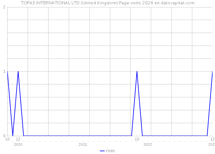 TOPAS INTERNATIONAL LTD (United Kingdom) Page visits 2024 