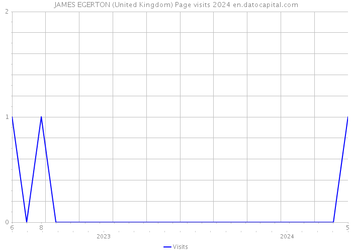 JAMES EGERTON (United Kingdom) Page visits 2024 