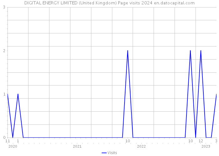 DIGITAL ENERGY LIMITED (United Kingdom) Page visits 2024 