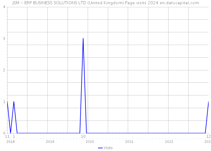 JSM - ERP BUSINESS SOLUTIONS LTD (United Kingdom) Page visits 2024 
