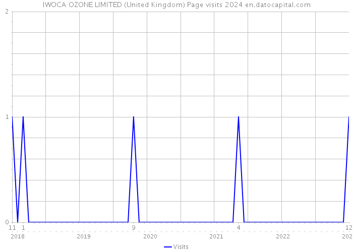 IWOCA OZONE LIMITED (United Kingdom) Page visits 2024 