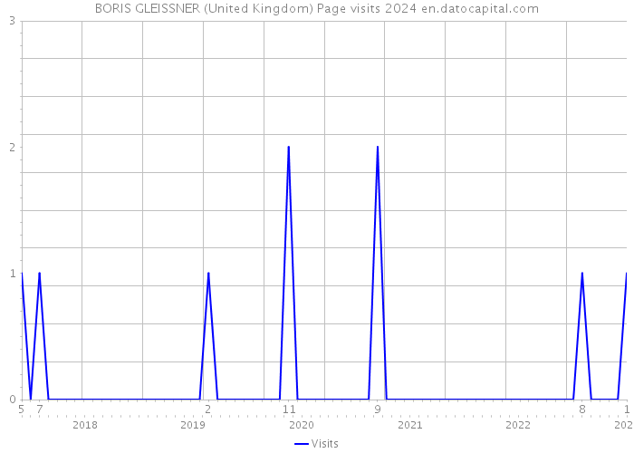 BORIS GLEISSNER (United Kingdom) Page visits 2024 