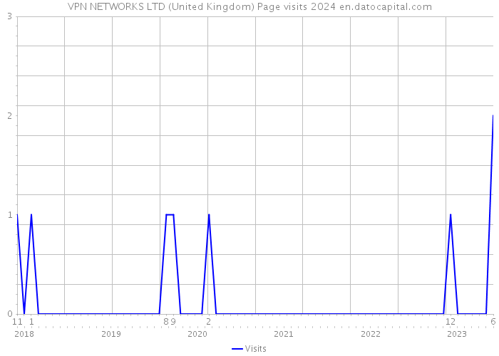 VPN NETWORKS LTD (United Kingdom) Page visits 2024 