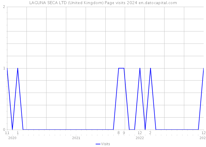 LAGUNA SECA LTD (United Kingdom) Page visits 2024 