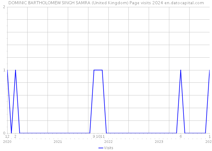 DOMINIC BARTHOLOMEW SINGH SAMRA (United Kingdom) Page visits 2024 