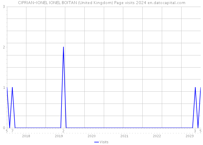 CIPRIAN-IONEL IONEL BOITAN (United Kingdom) Page visits 2024 