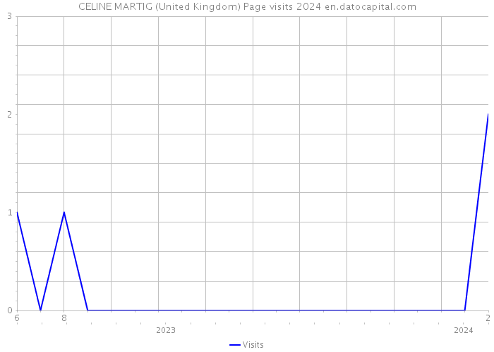 CELINE MARTIG (United Kingdom) Page visits 2024 