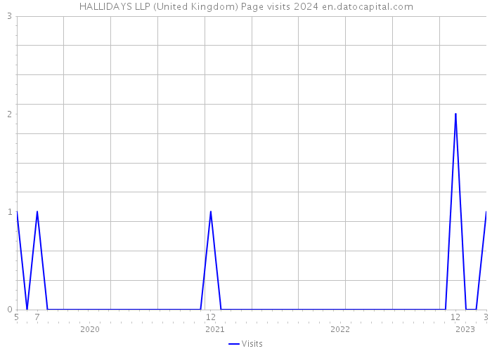 HALLIDAYS LLP (United Kingdom) Page visits 2024 