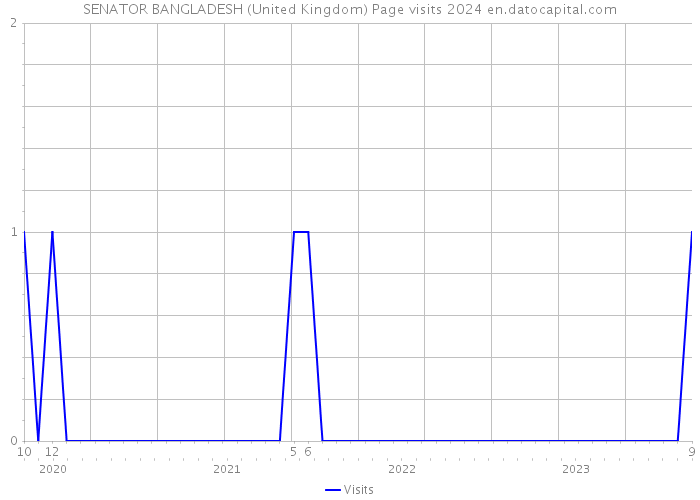 SENATOR BANGLADESH (United Kingdom) Page visits 2024 
