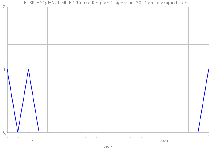 BUBBLE SQUEAK LIMITED (United Kingdom) Page visits 2024 