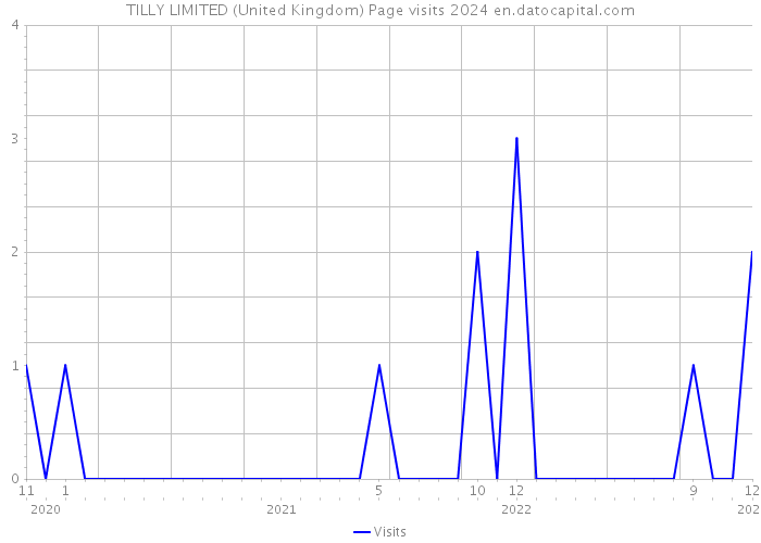 TILLY LIMITED (United Kingdom) Page visits 2024 