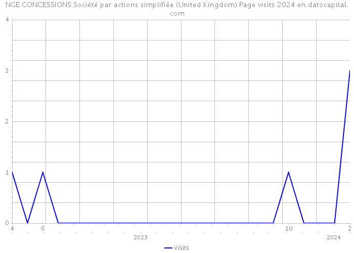 NGE CONCESSIONS Société par actions simplifiée (United Kingdom) Page visits 2024 