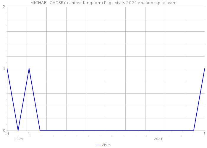 MICHAEL GADSBY (United Kingdom) Page visits 2024 