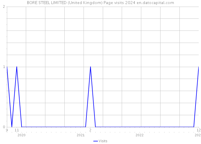 BORE STEEL LIMITED (United Kingdom) Page visits 2024 