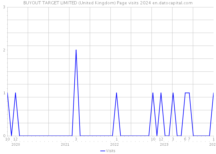 BUYOUT TARGET LIMITED (United Kingdom) Page visits 2024 