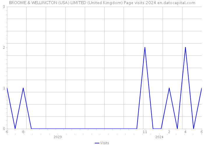 BROOME & WELLINGTON (USA) LIMITED (United Kingdom) Page visits 2024 