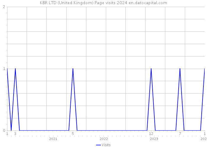 KBR LTD (United Kingdom) Page visits 2024 