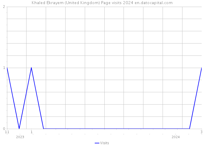 Khaled Ekrayem (United Kingdom) Page visits 2024 