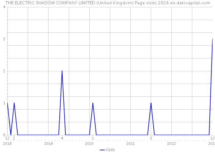 THE ELECTRIC SHADOW COMPANY LIMITED (United Kingdom) Page visits 2024 