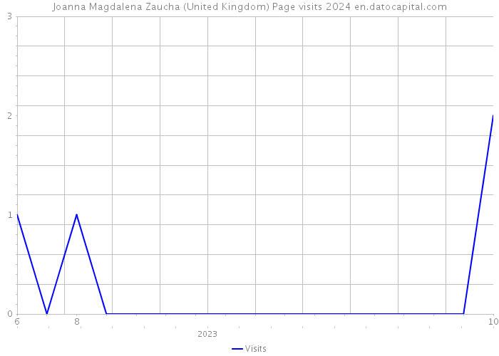 Joanna Magdalena Zaucha (United Kingdom) Page visits 2024 